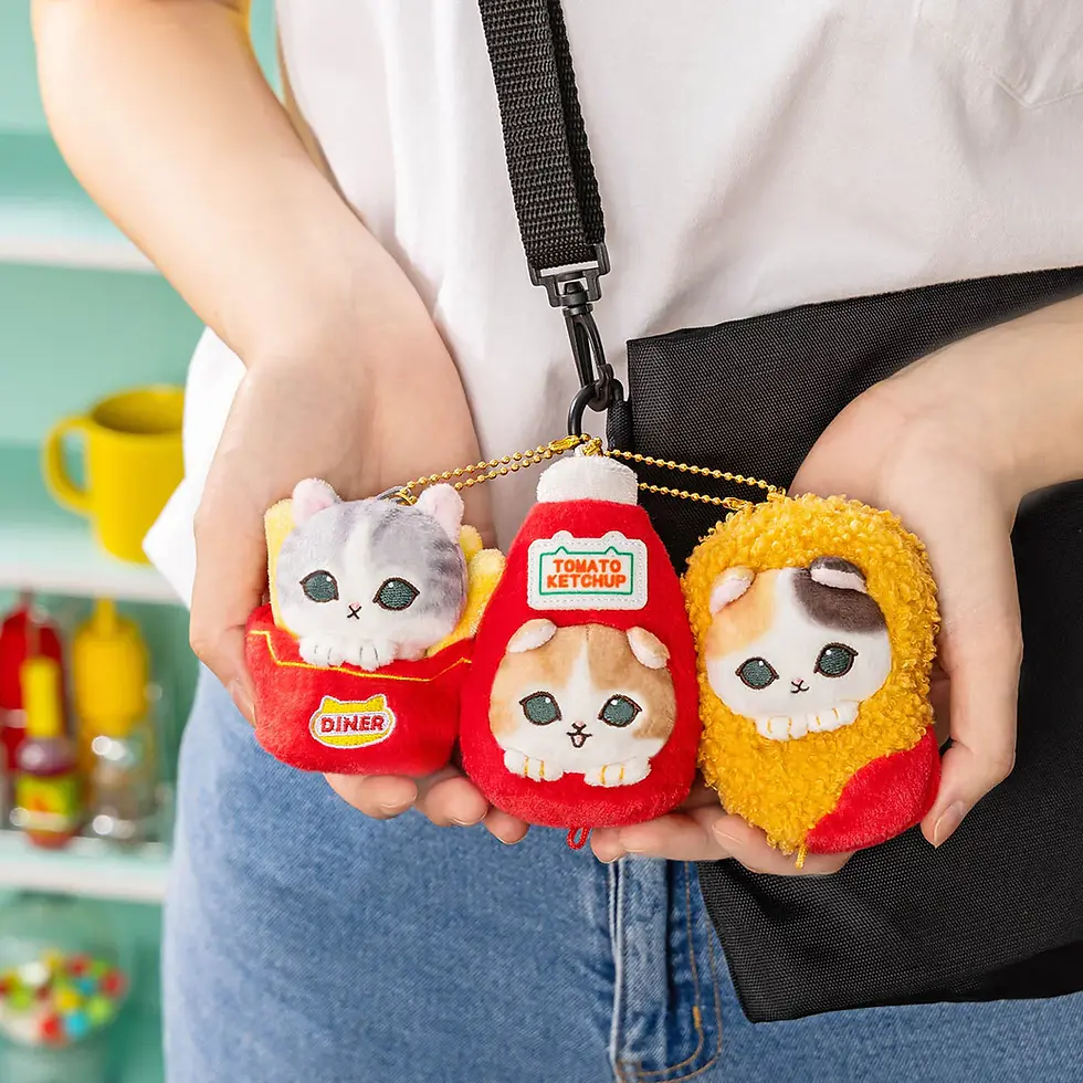 Thumbnail: Mofusand Diner Connect! 3-Piece Charm Mascot