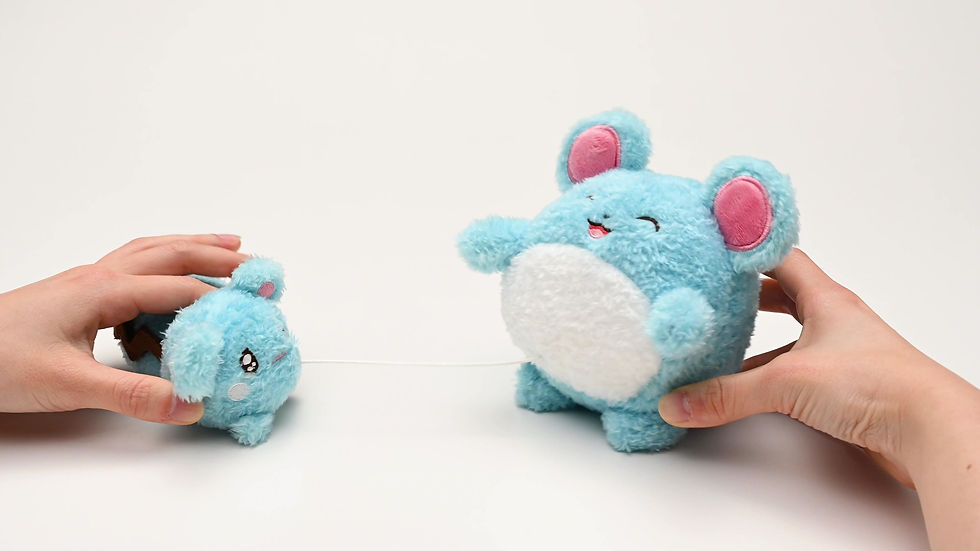 Thumbnail: BuruBuru Azurill and Marill Plushie