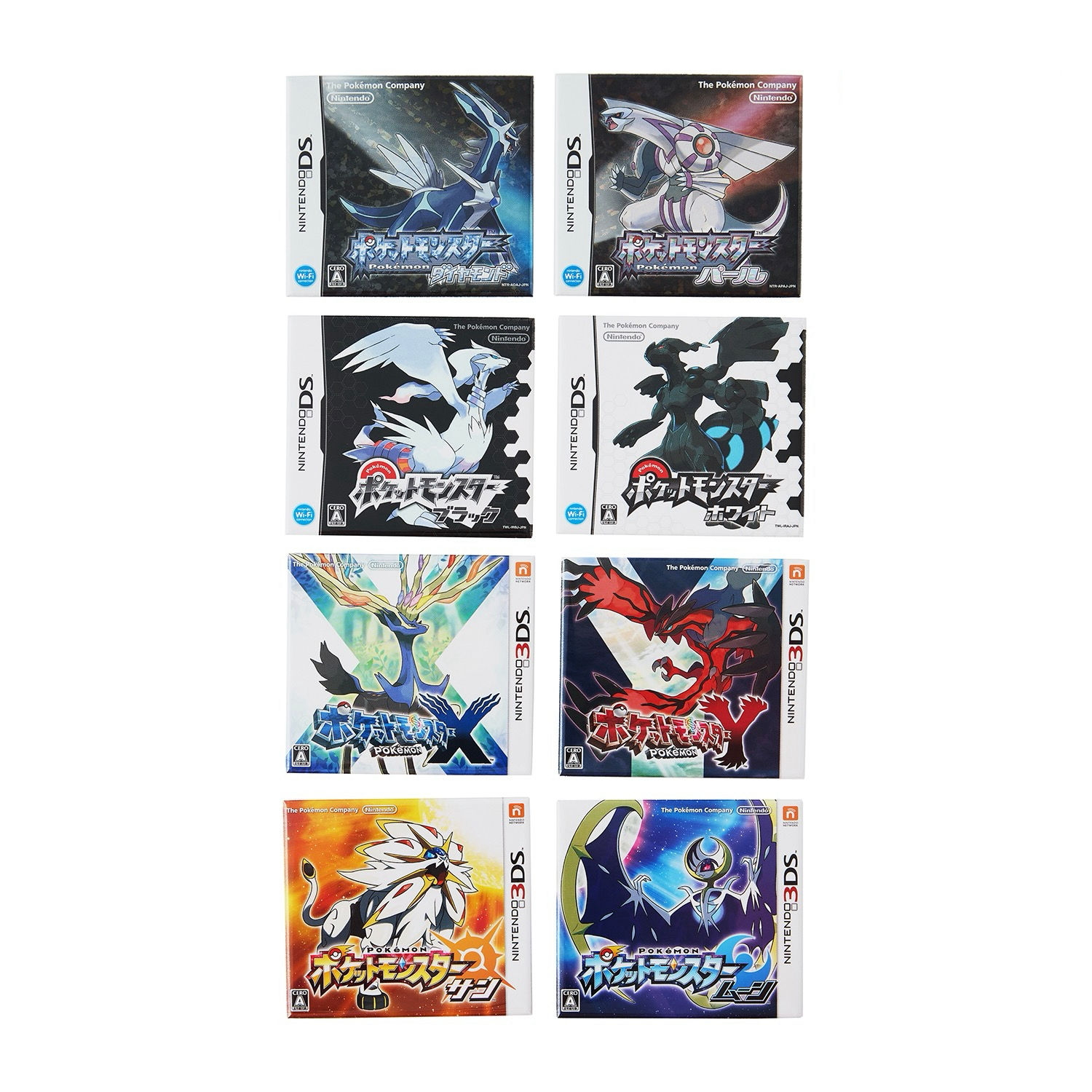 Pokemon 30th Anniversary: Package Magnet Collection 2006-2016