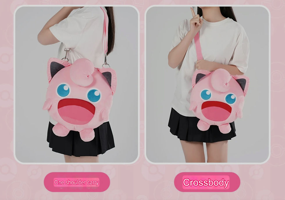 Thumbnail: Pokemon bilibiliGoods Large Super Happy Jigglypuff Convertible Backpack/Shoulder