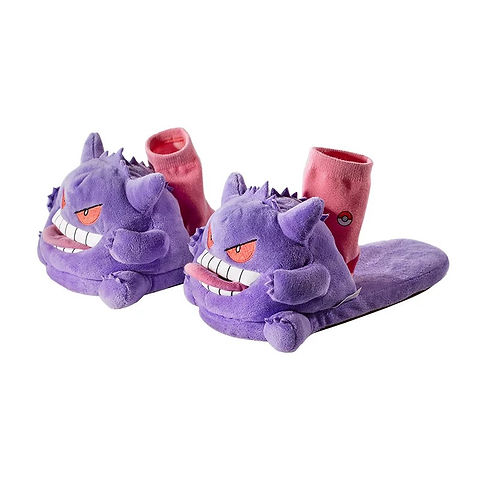 海外限定ポケモン ghost  alone ゲンガー スッリパ 靴下 Pokemon China Ghost Home Alone Series Gengar Slippers | NYC