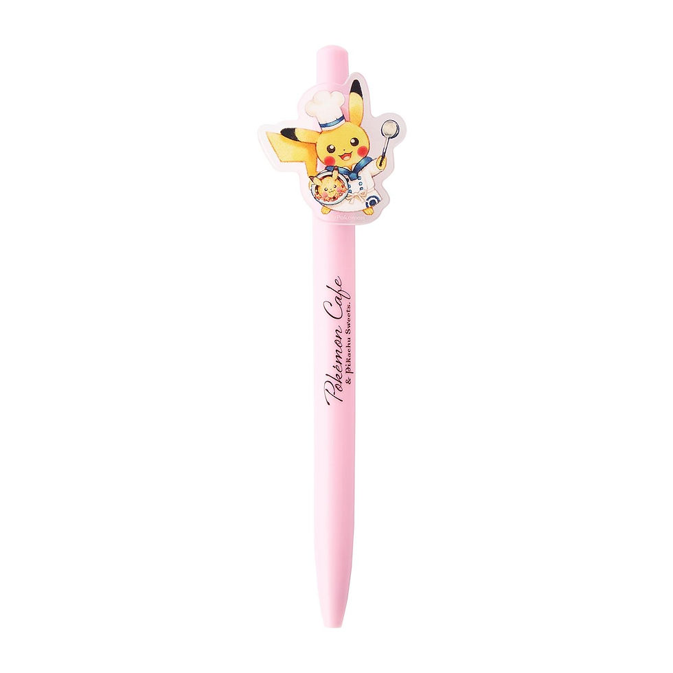 Thumbnail: Pokemon Cafe & Pikachu Sweets Sticky Note and Ballpoint Pen Set