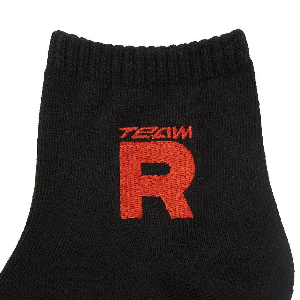 Thumbnail: Pokemon Team Rocket Black Mid-Length Socks