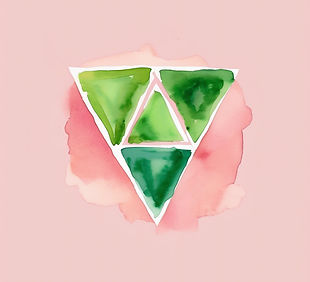 Make a water color painting of three gre