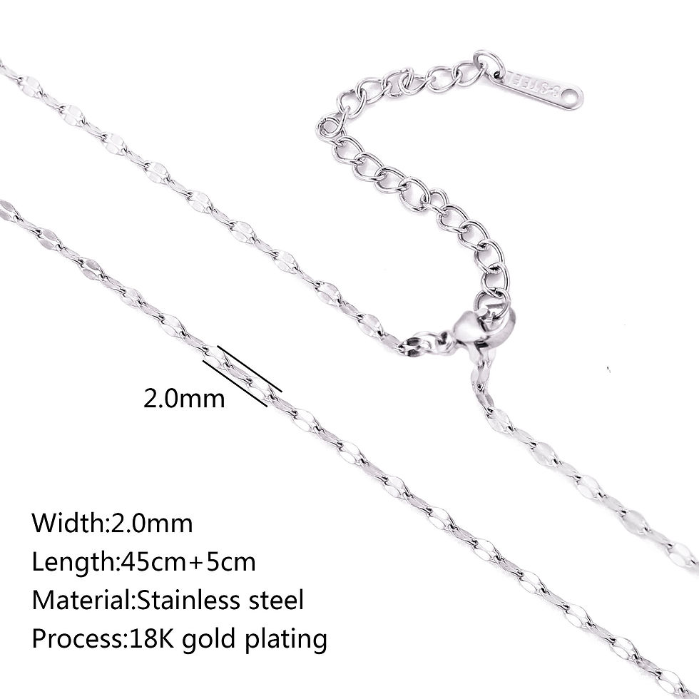 Thumbnail: 5pc 18K Gold Color PVD Plated Stainless Steel Cuba Cross O Ripple Twisted Chain 