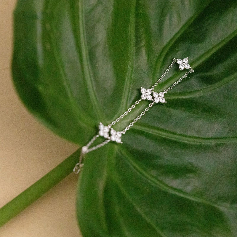 Thumbnail: New Luxury Brand Temperament Four Leaf Flower Bracelet for Women Charm Gold Colo