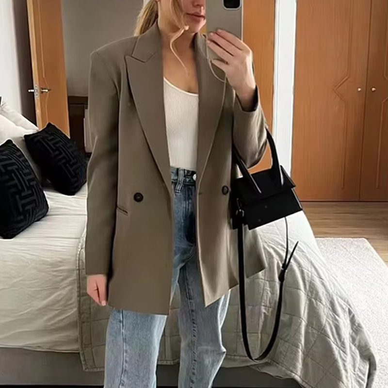 Thumbnail: MUJER Women's Tailoring Blazers Straight Office Blazer for Women New in Outerwea