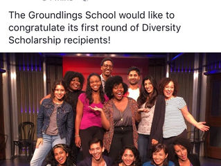 I am pleased to announce that you are a recipient of a Groundlings Diversity Scholarship.