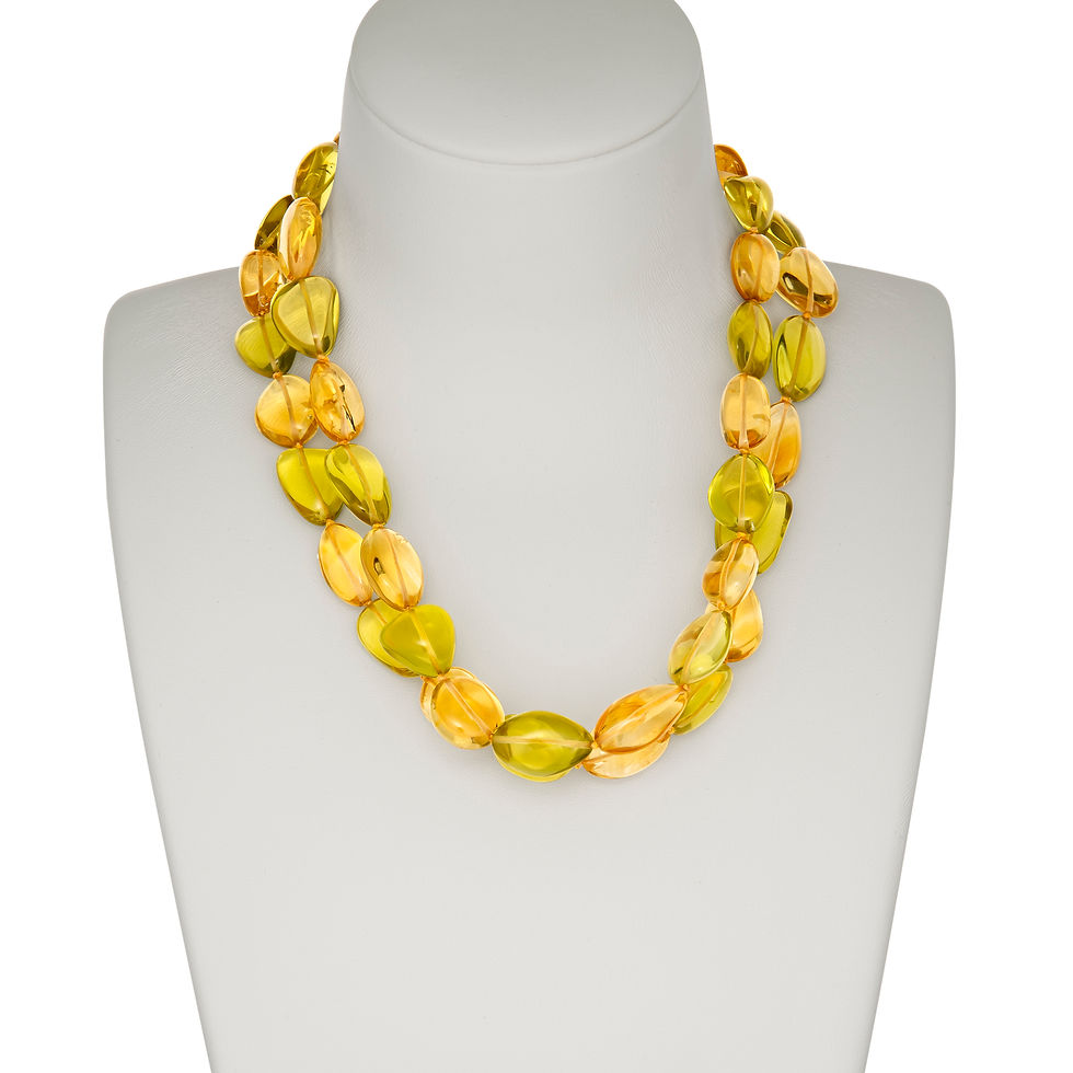 Thumbnail: Rope of lemon & golden Citrines