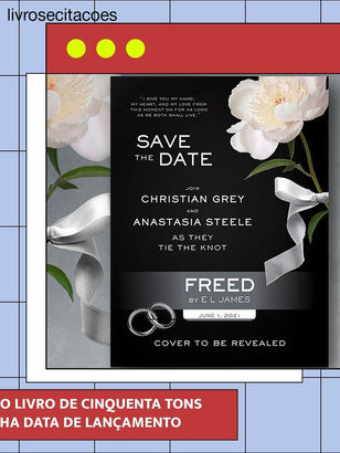 Novo livro de Cinquenta Tons de Cinza ganha data de lançamento!