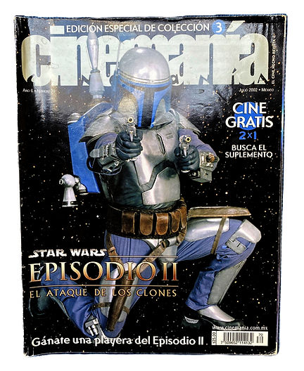Revista Cinemanía. Portada Star Wars. Episodio II.El Ataque de los Clones.Jango Fett.
