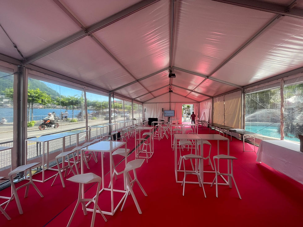 Evento istituzionale con posa moquette rossa
