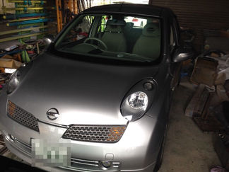 盛岡市《出張》マーチAK12フロントガラス交換。岩手県からのご依頼です。