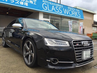 アウディS8プロテクションフィルム施工。(PPF)