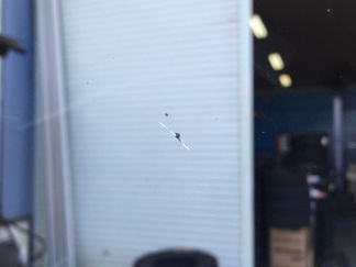 ハイエースの飛び石修理のご依頼(由利本荘市)