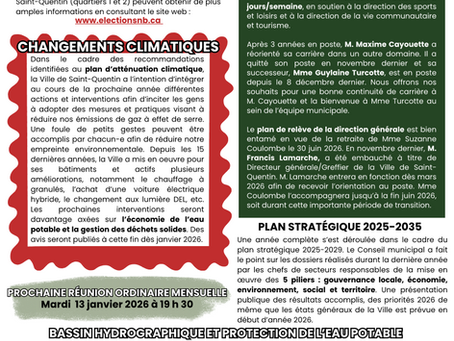 Faits Saillants - Décembre 2025