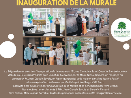 Inauguration de la murale
