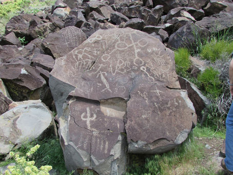 Petroglyphs in the Spring