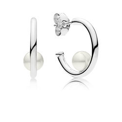 Brincos Argola Contemporary Pearls