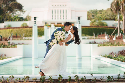 Laie Temple Wedding