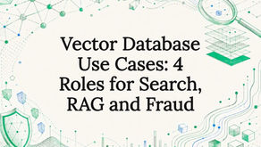 Decorative vector database title card illustration