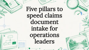 Claims document intake title card illustration