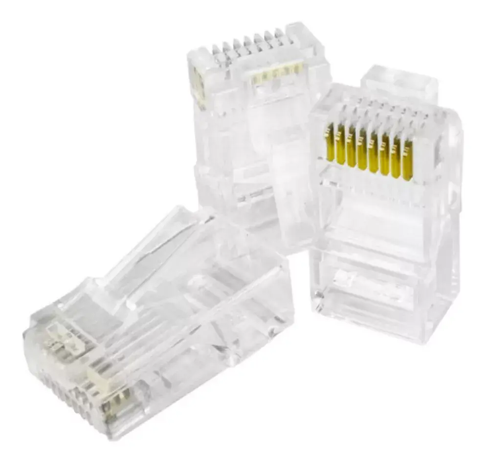 Conector Rede Ez-rj45 Vazado Cat5e 100un
