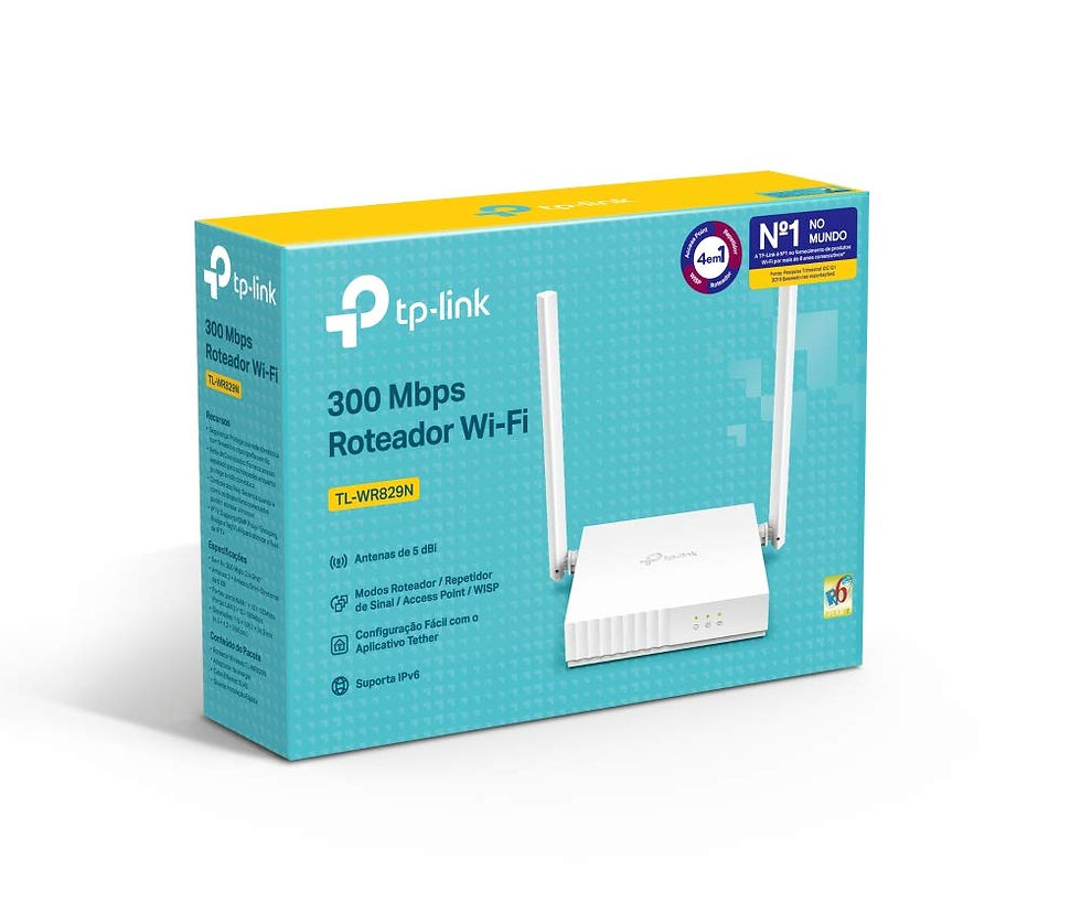 Miniatura: ROTEADOR TP-LINK WIRELESS TL-WR829N, SINGLE BAND, 300MBPS, FAST, BRANCO