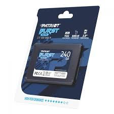 Miniatura: SSD PATRIOT BURST ELITE, 240GB, SATA III, LEITURA 450MB/S E GRAVAÇÃO 320MB/S