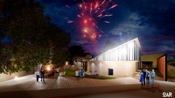 VISTA EXTERIOR DE AUDITORIO