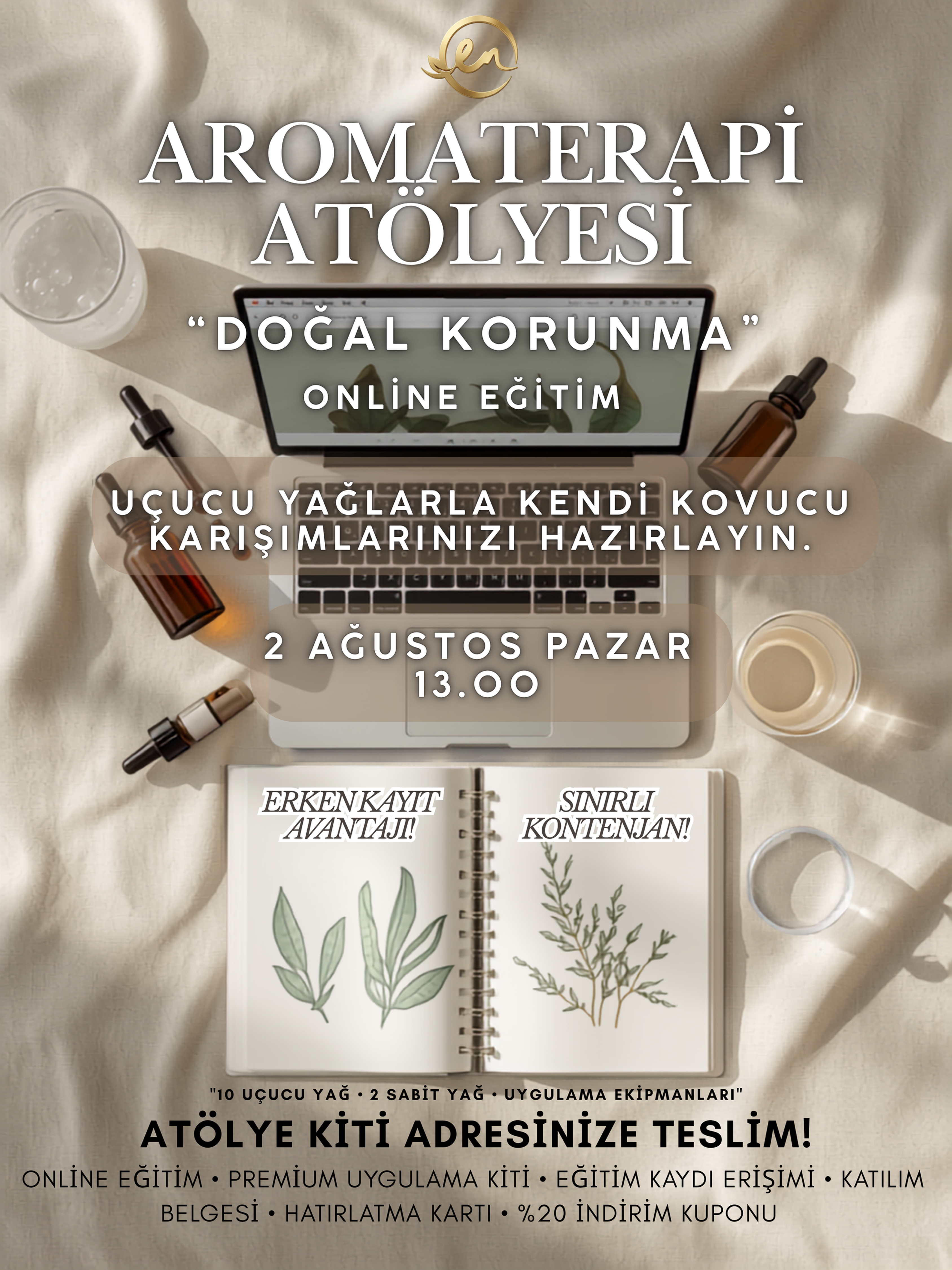 Doğal Korunma Aromaterapi Eğitimi ve Atölye Kiti