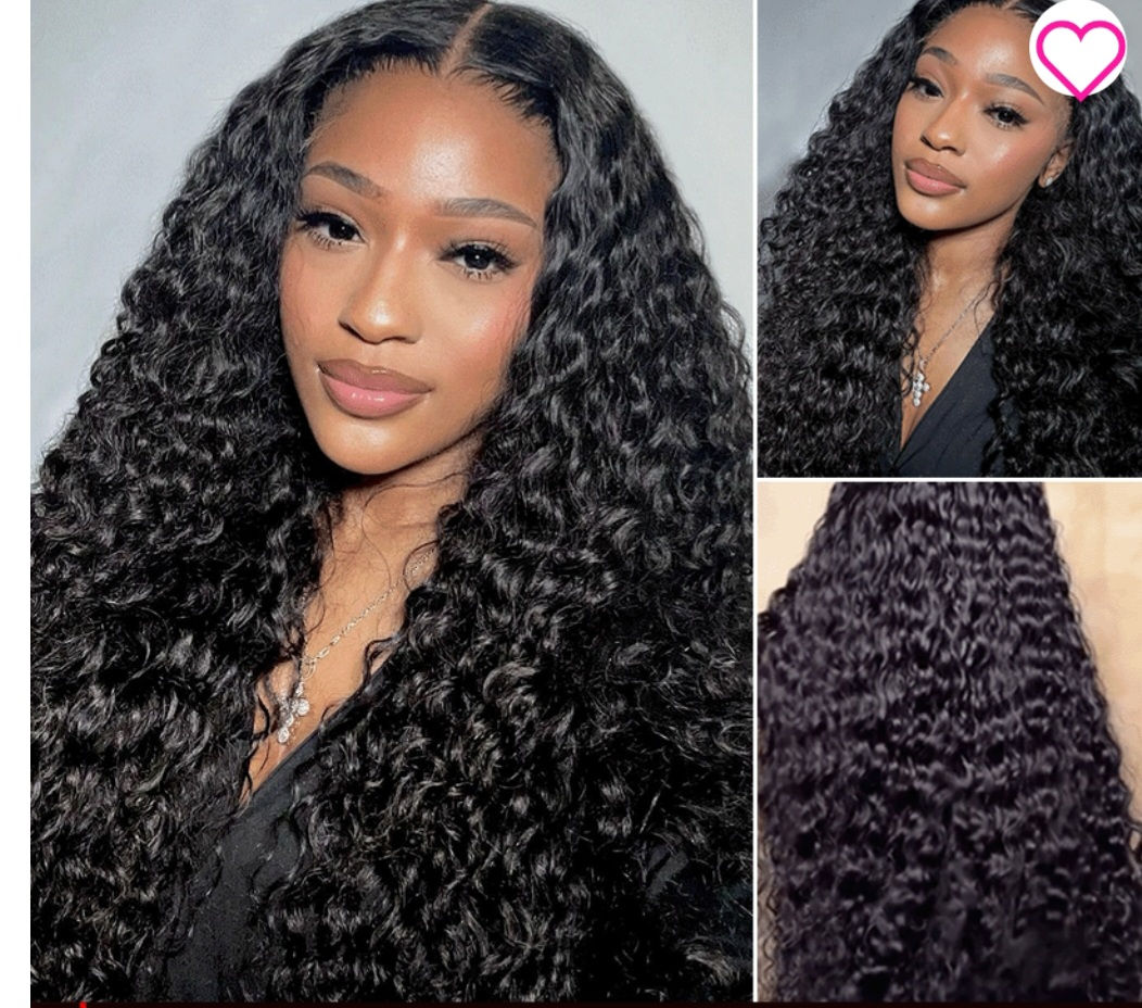 Deep curly hair full lace 24 inch 360 density Brazilian hair