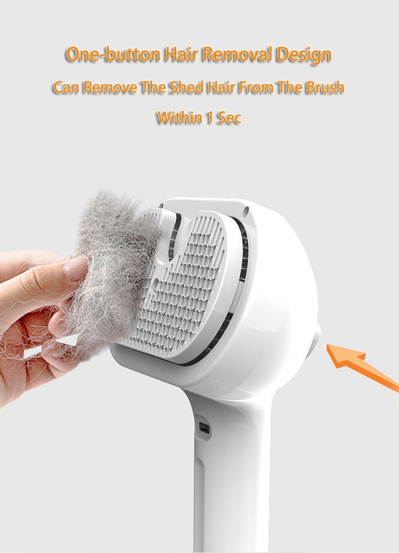 Thumbnail: Pet Comb Self Cleaning Pets Hair Remover Brush For Dogs Grooming Tools Dematting