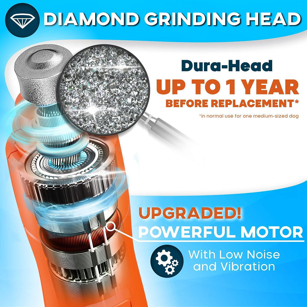 Thumbnail: Dog Nail Grinder with LED Light Rechargeable for Large Medium & Small Dogs