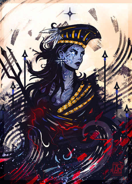 deity, god, goddess, numenua, winds, empress, trident