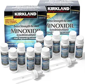 Kirkland Minoxidil 5% Extra Strength Hair Regrowth for Men, I year