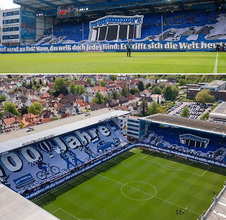 Arminia Bielefeld 100 Jahre Stadion Alm Choreo Tifo der Woche