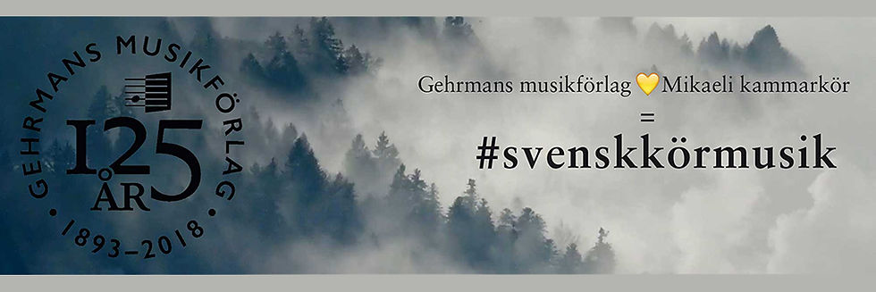 Gehrmans musikförlag 125 år, okt 2018