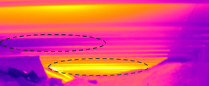 Pot underside temperature