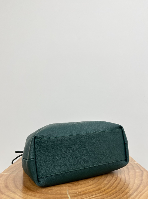 섬네일: 페블 파우치 스무스 카프스킨 딥그린