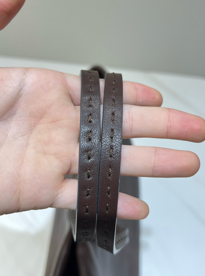 섬네일: 뉘앙스 블랙 레더 토트백 W1727L 브라운