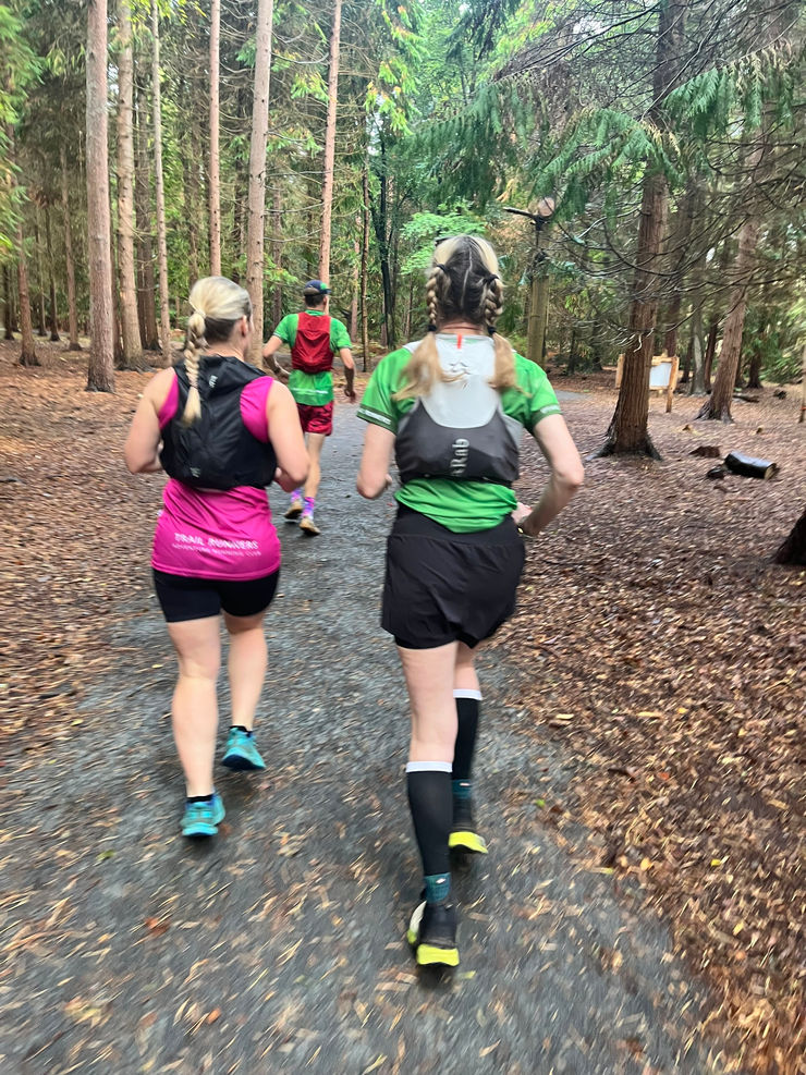 Runners enjoying a beginners 5k trail event