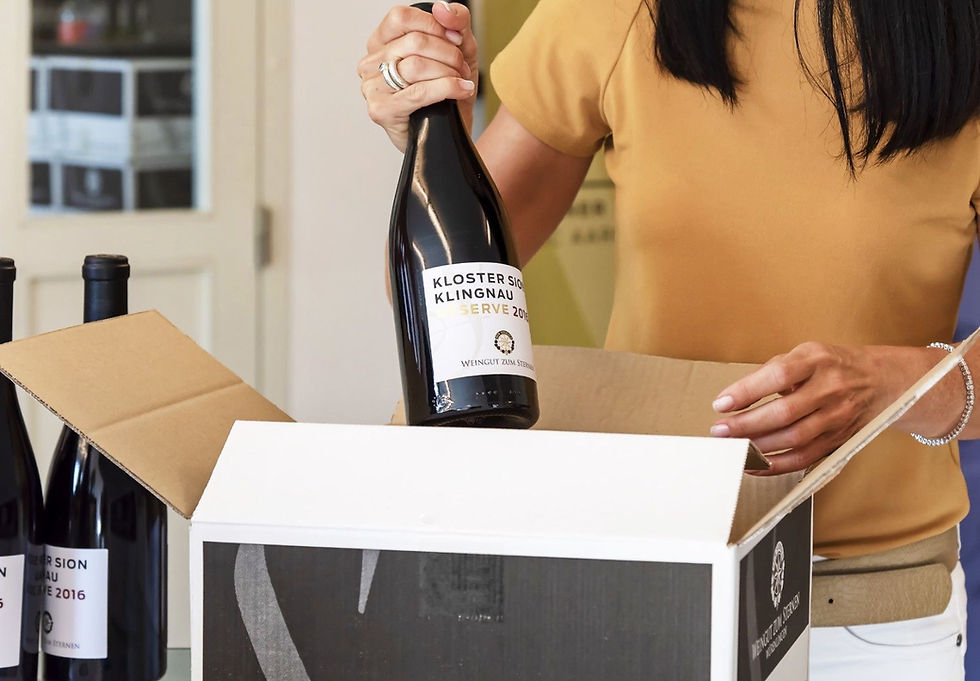 Flasche Kloster Sion Klingnau Réserve 2016 vom Weingut zum Sternen im Aargau bei Baden, bereit für Weinbestellung und Versand