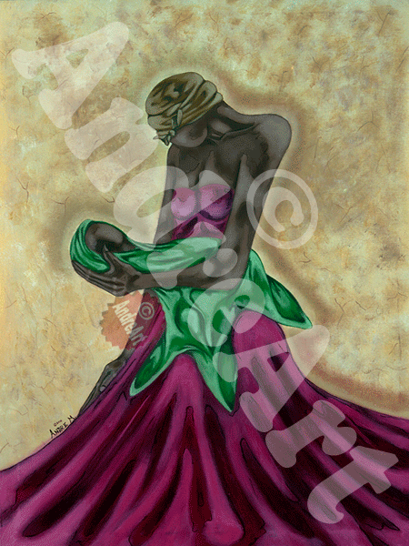 African American mother embracing a newborn child.