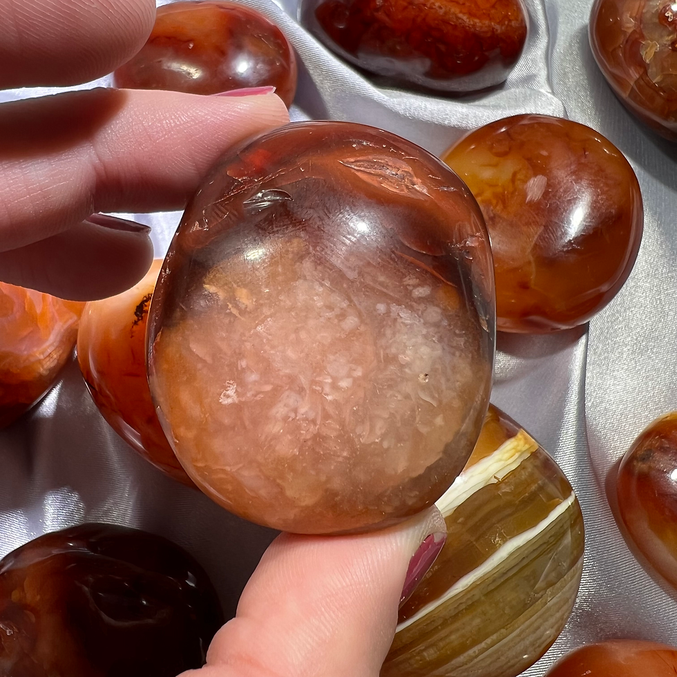 Thumbnail: Carnelian Agate Palmstone M