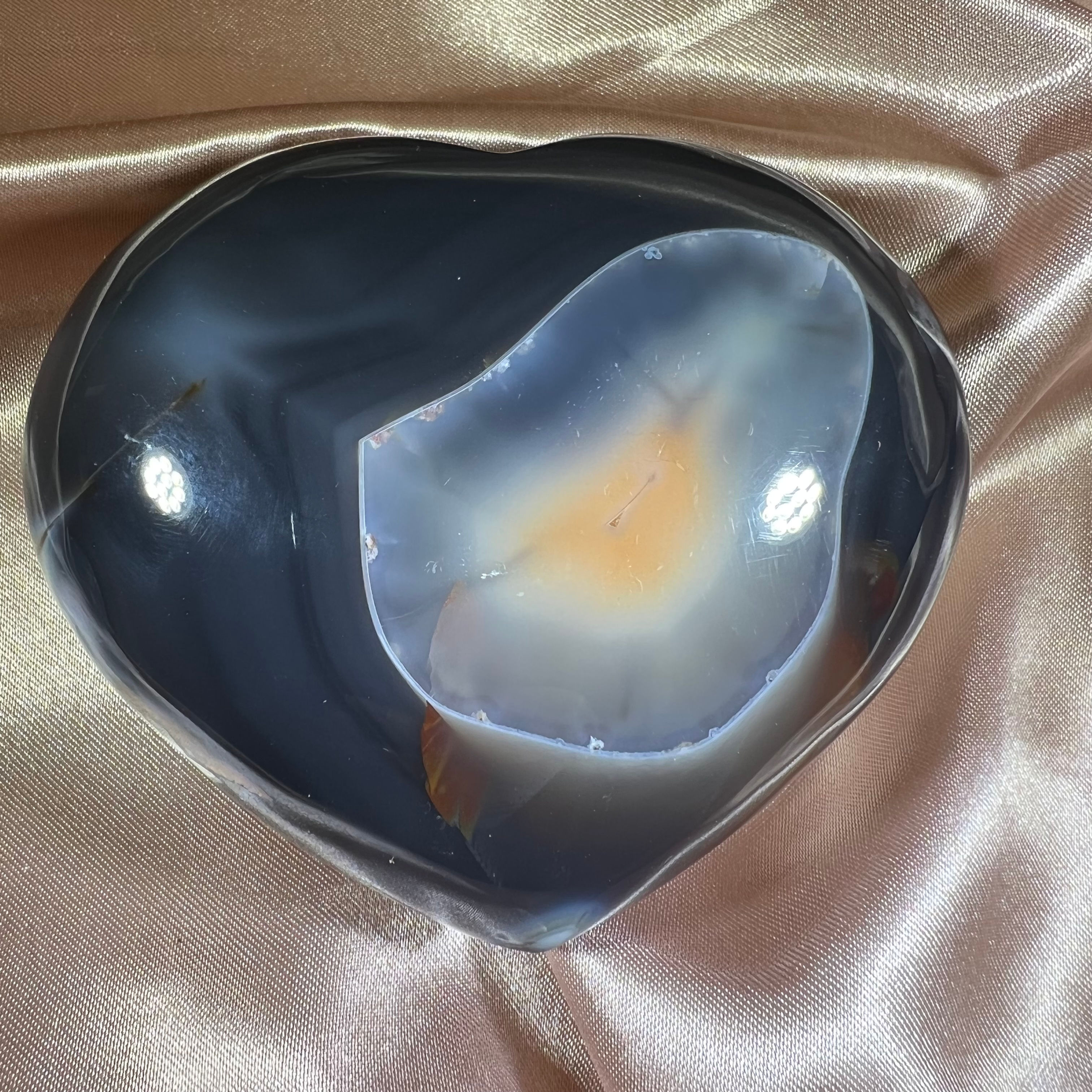 Orca Agate Heart M