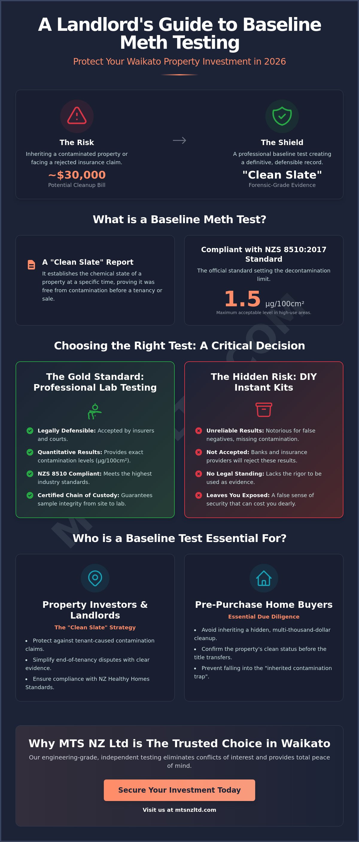 Baseline meth testing nz