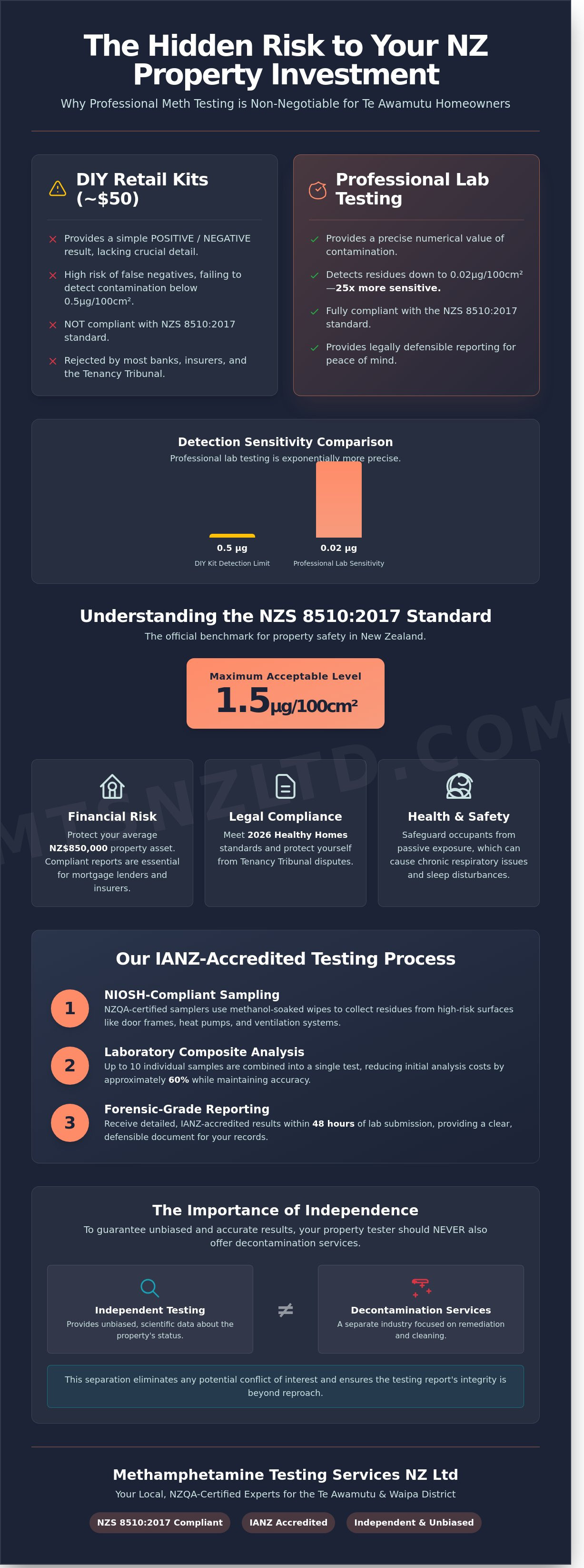 Methamphetamine testing te awamutu