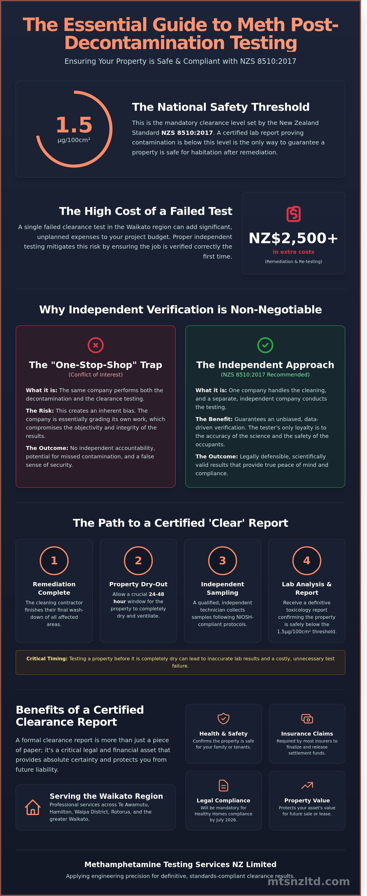 Post decontamination testing nz