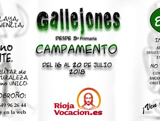 Campamento Riojavocación: 16-20 julio